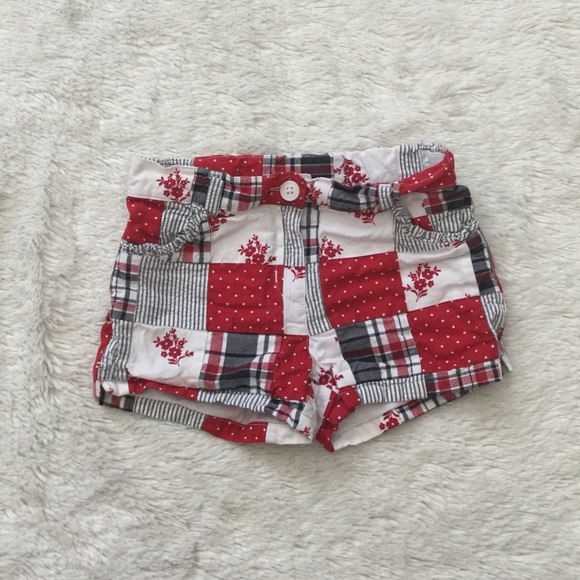 SOLD ❌Janie & Jack patchwork & plaid shorts - Picture 2 of 7